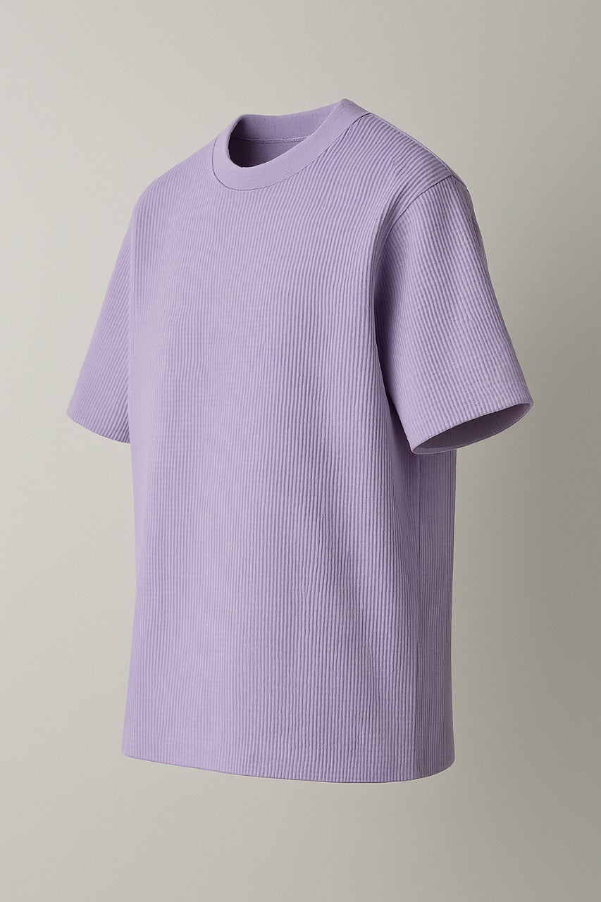 Lavender Waffle Texture T-shirt