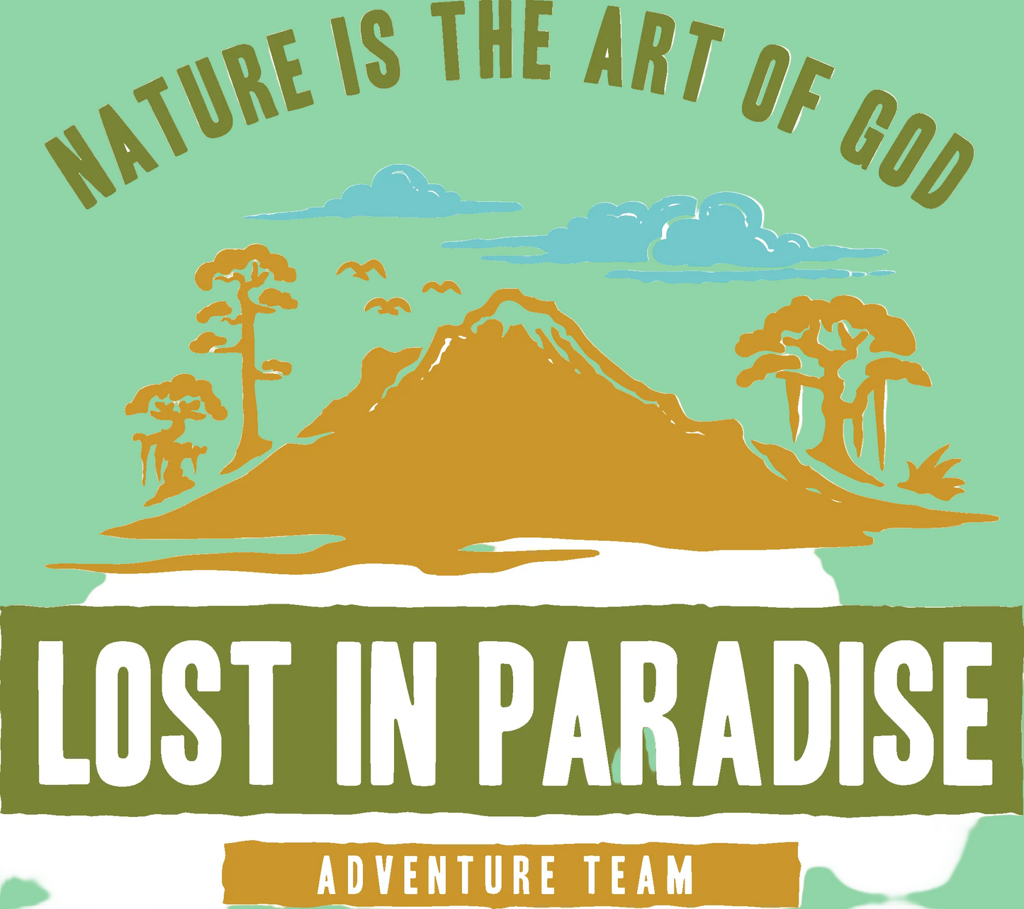 Feel The Impulse - Emarald green Oversize Printed Tee