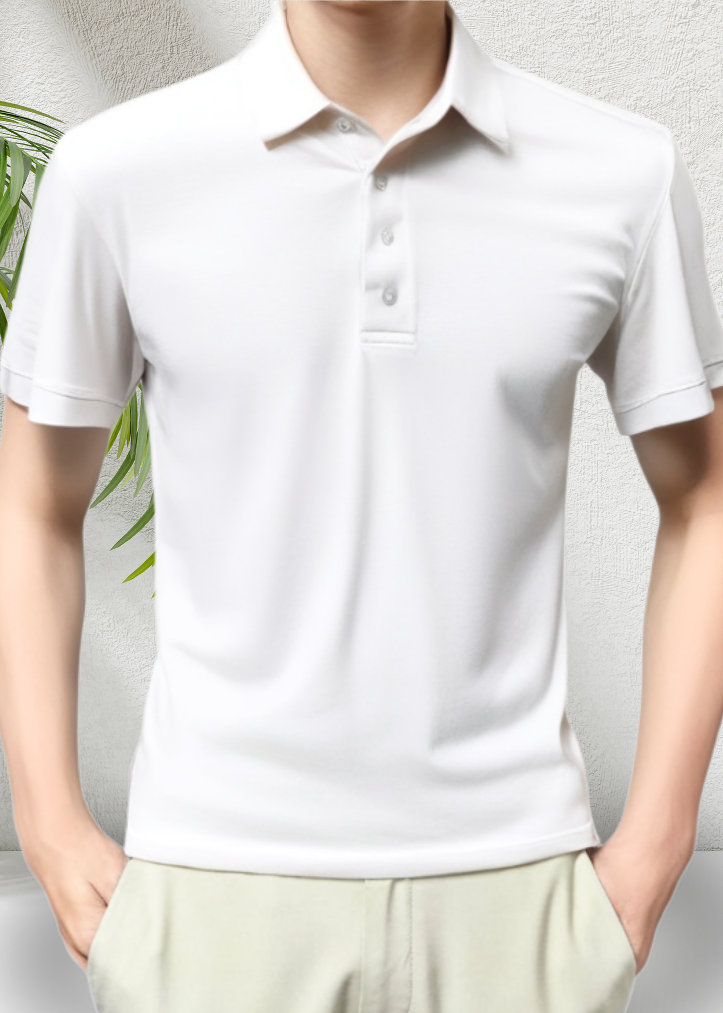 Classic Comfort Polo Powder Blue T-Shirt