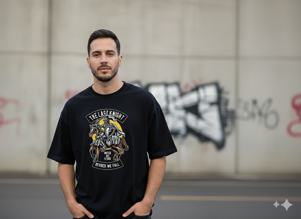 Feel The Impulse - Drift Black Oversize Tee