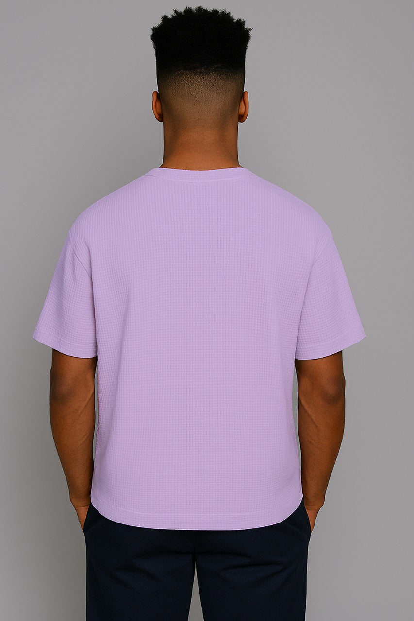 Lavender Waffle Texture T-shirt